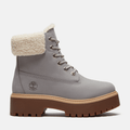 Womens Stone Street Platform WarmLined Waterproof Boot TBL Medium Grey Nubuck HERO