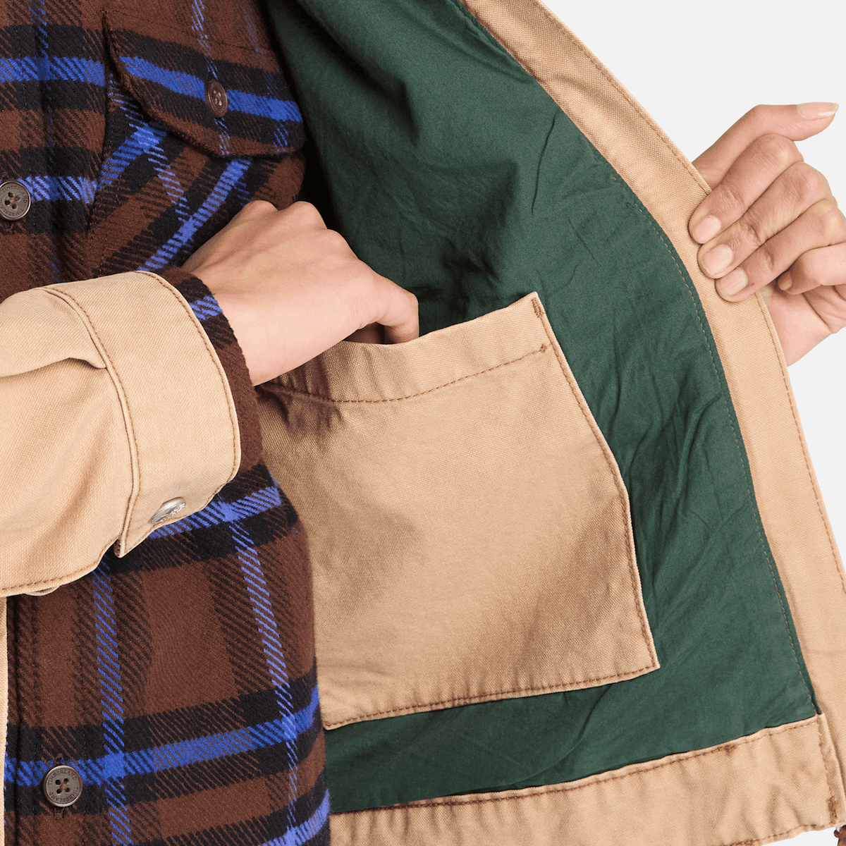 Womens Strafford Washed Canvas Jacket 20 TBL Earth Brown ALT3