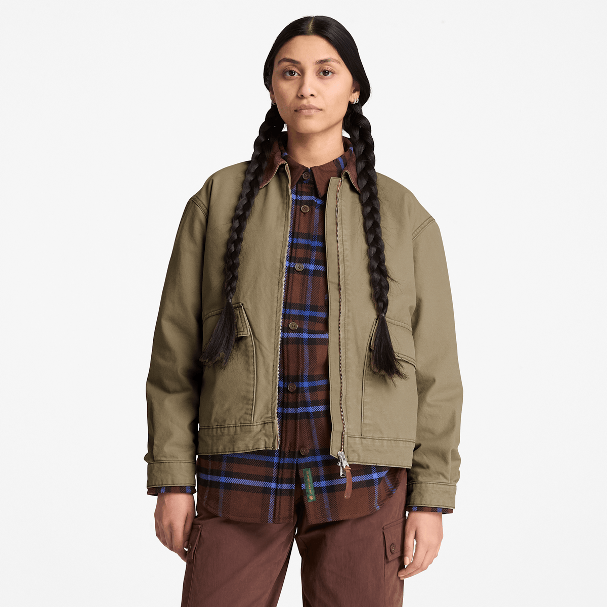 Womens Strafford Washed Canvas Jacket 20 TBL Dark Olive ALT1