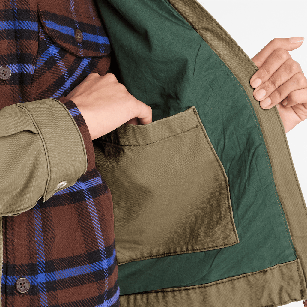 Womens Strafford Washed Canvas Jacket 20 TBL Dark Olive ALT3