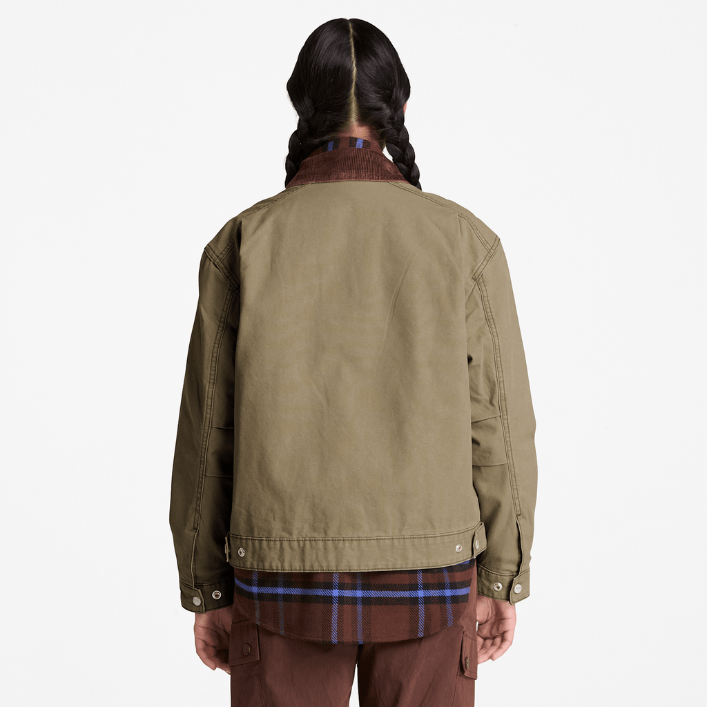 Womens Strafford Washed Canvas Jacket 20 TBL Dark Olive ALT8