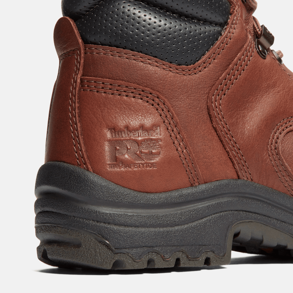Womens TiTAN 6 Alloy Toe Waterproof Work Boot TBL Brown ALT7