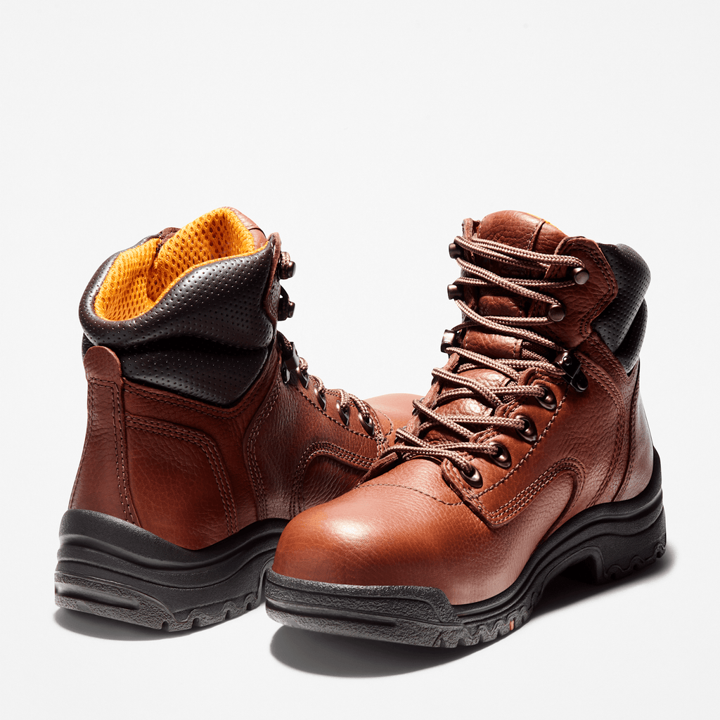 Womens TiTAN 6 Alloy Toe Work Boot TBL Brown ALT5
