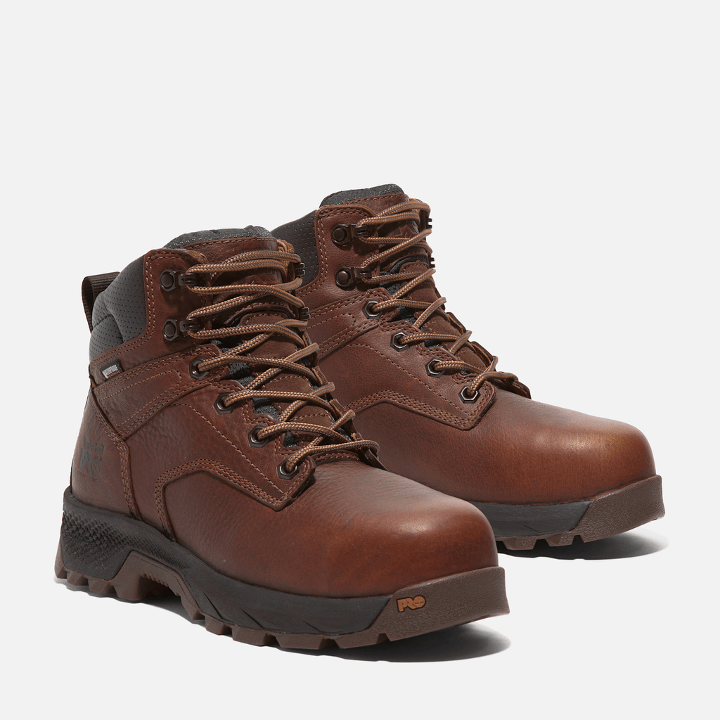 Womens TiTAN EV 6 CompToe Waterproof Insulated Work Boot TBL Brown ALT4
