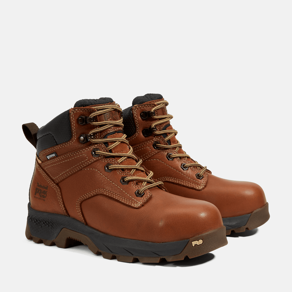 Womens TiTAN EV 6 Composite Toe Waterproof Work Boot TBL Brown ALT4
