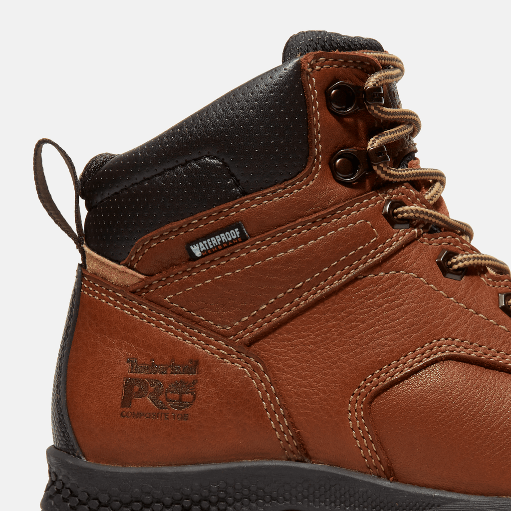 Womens TiTAN EV 6 Composite Toe Waterproof Work Boot TBL Brown ALT7