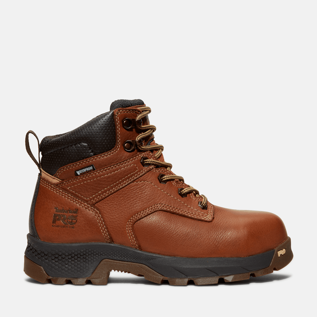 Womens TiTAN EV 6 Composite Toe Waterproof Work Boot TBL Brown HERO