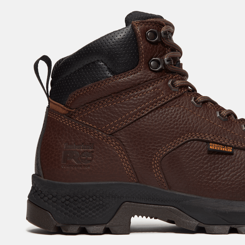 Womens TiTAN EV Met Guard 6 Composite Toe Work Boot TBL Dark Brown FullGrain ALT7