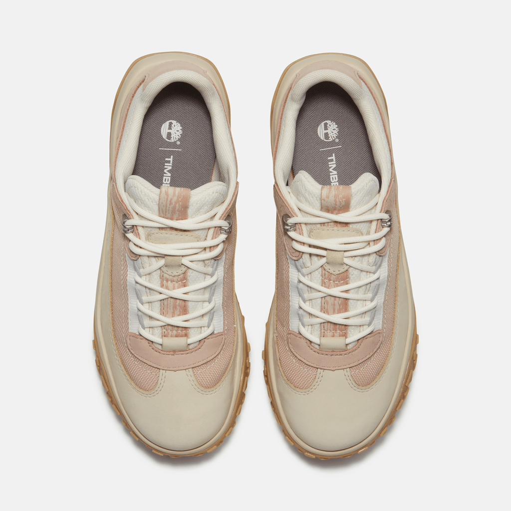 Womens TimberCush Motion 7 Waterproof Sneaker TBL Light Beige Nubuck ALT2