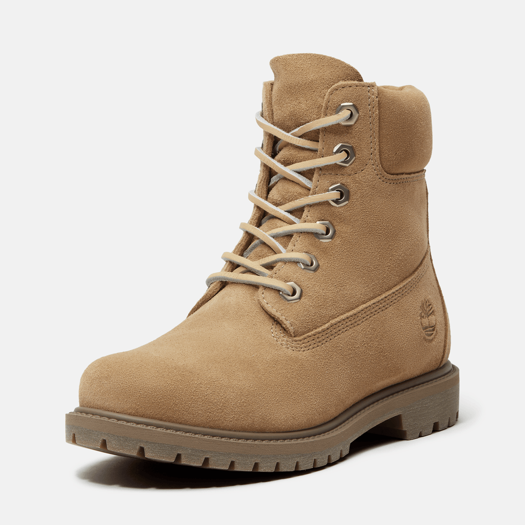 Womens Timberland 6Inch Waterproof Boot TBL Beige Suede ALT10