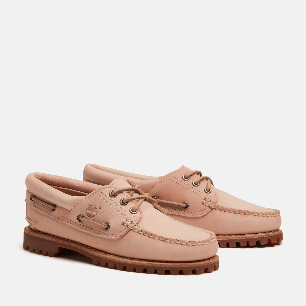 Womens Timberland Authentic 3Eye Boat Shoe TBL Light Pink FullGrain ALT4