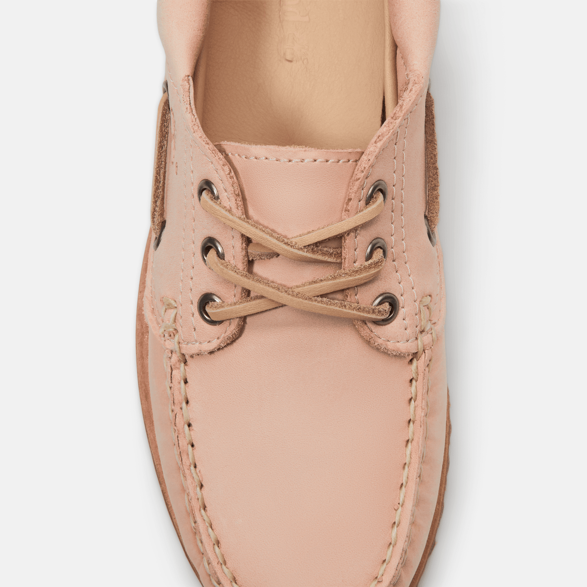 Womens Timberland Authentic 3Eye Boat Shoe TBL Light Pink FullGrain ALT7