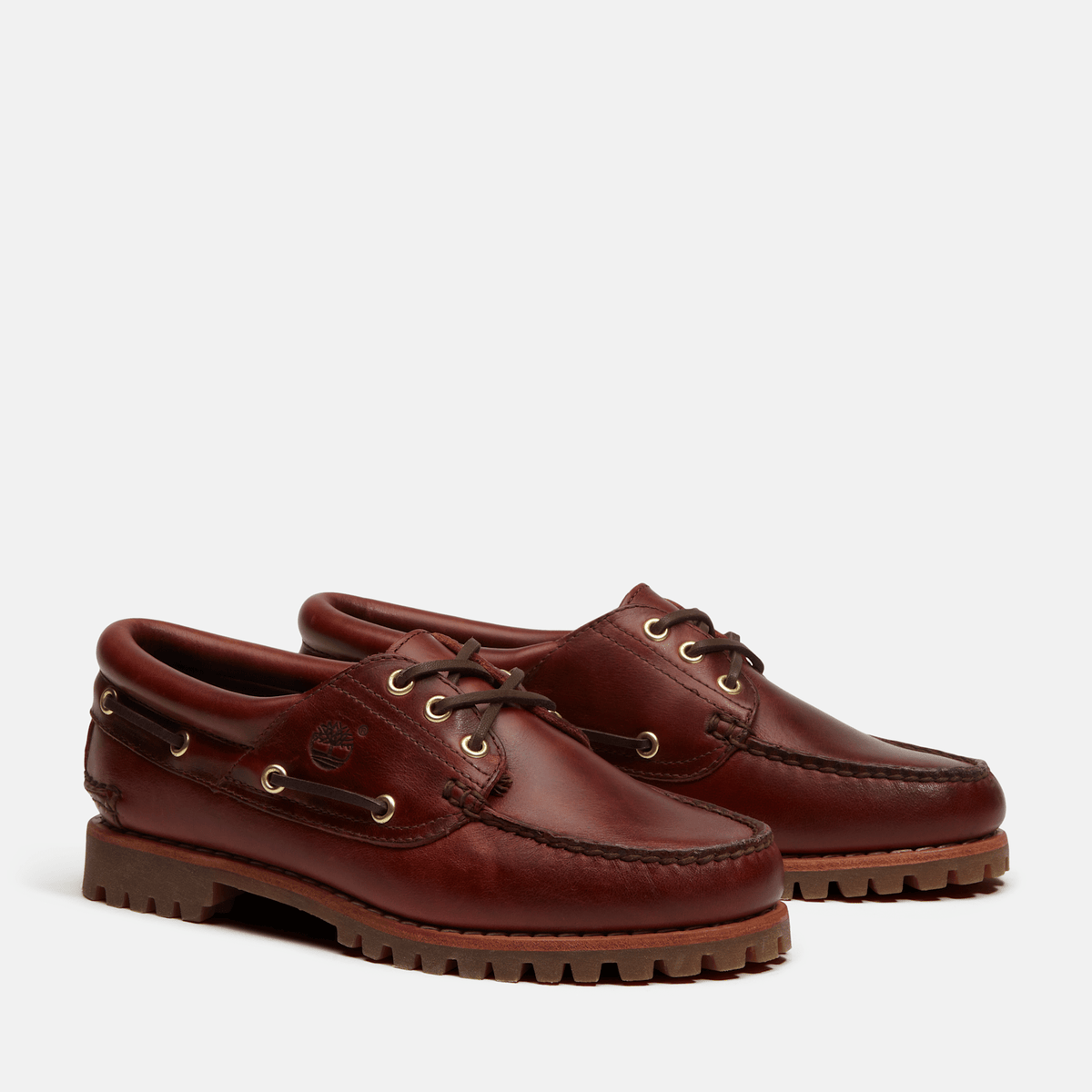 Womens Timberland Authentic 3Eye Boat Shoe TBL Rootbeer ALT4