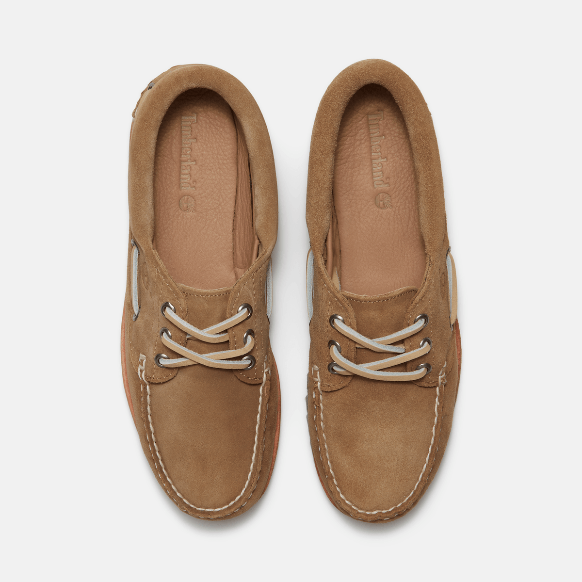 Womens Timberland Authentic Boat Shoe TBL Beige Suede ALT2
