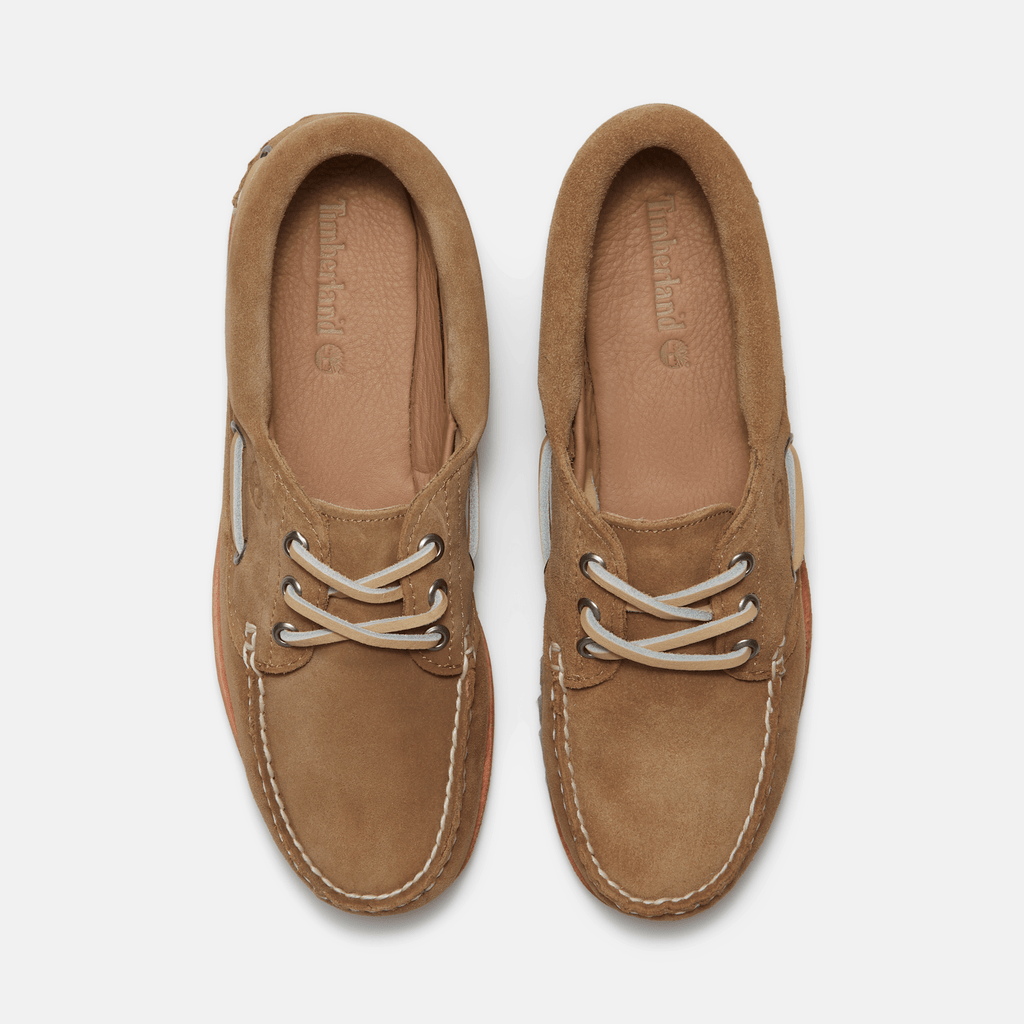 Womens Timberland Authentic Boat Shoe TBL Beige Suede ALT2