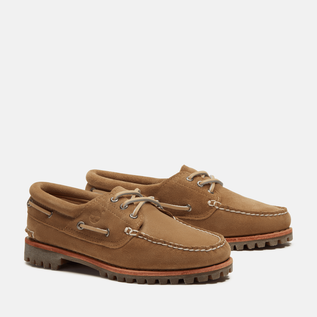 Womens Timberland Authentic Boat Shoe TBL Beige Suede ALT4