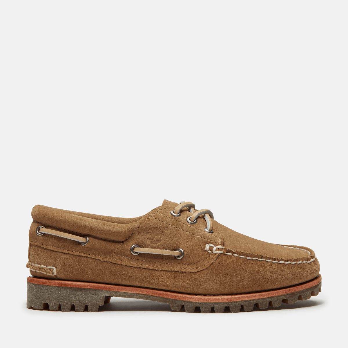 Womens Timberland Authentic Boat Shoe TBL Beige Suede HERO