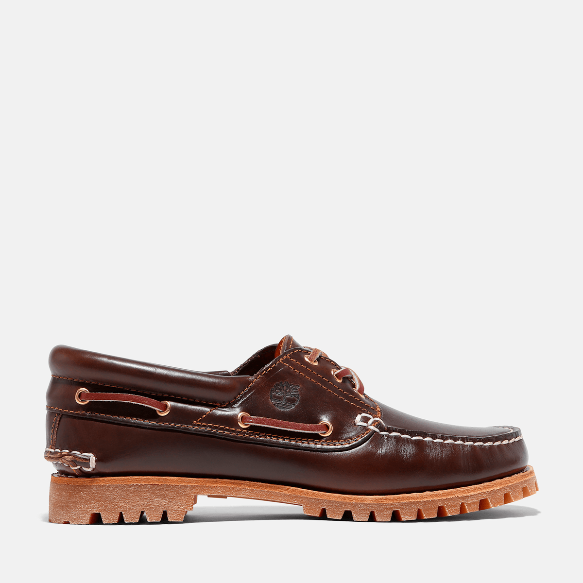 Womens Timberland Authentic Boat Shoe TBL Brown HERO