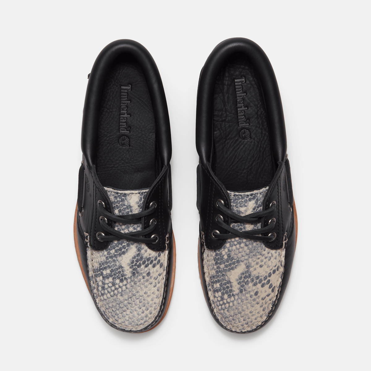 Womens Timberland Authentic Boat Shoe TBL Snake Print Suede ALT2