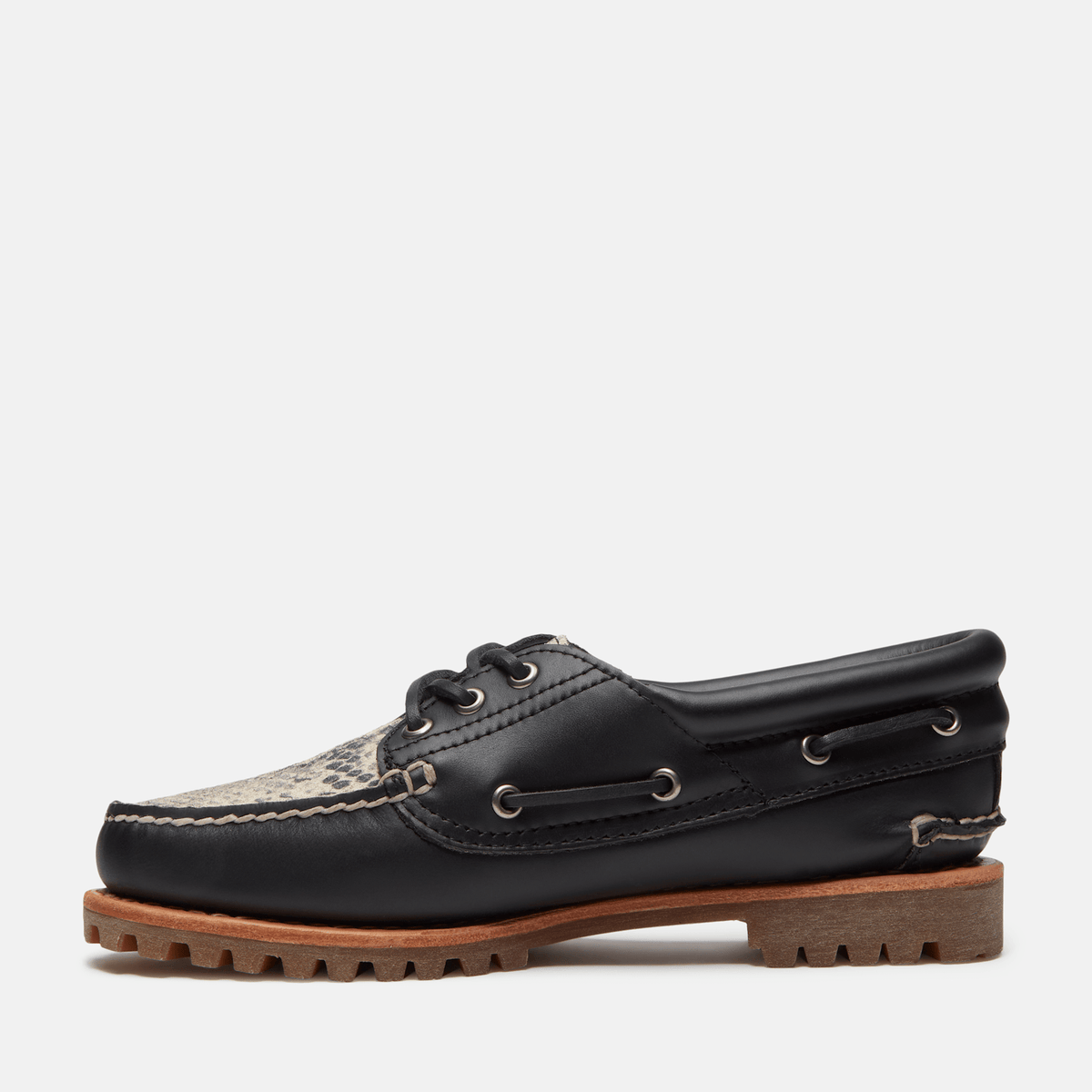 Womens Timberland Authentic Boat Shoe TBL Snake Print Suede ALT6