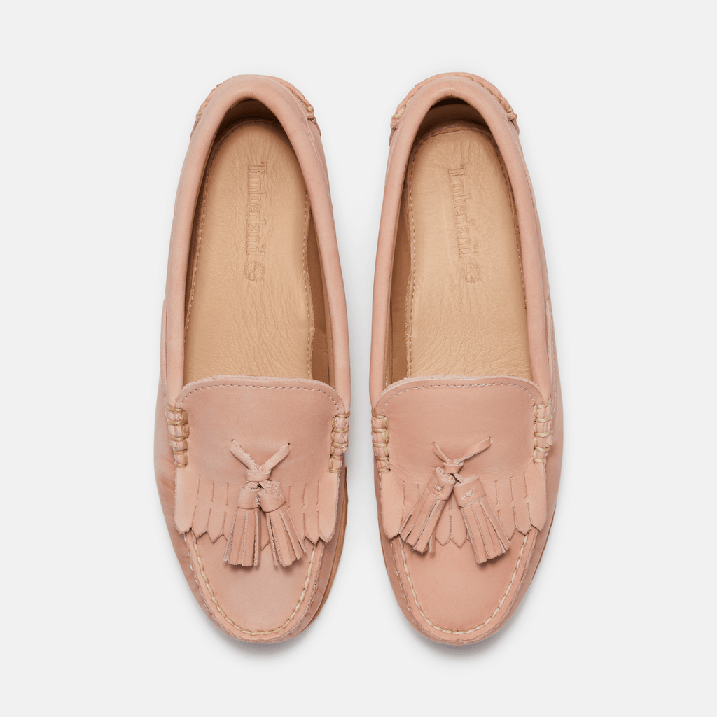 Womens Timberland Authentic Kiltie Loafer TBL Light Pink FullGrain ALT2