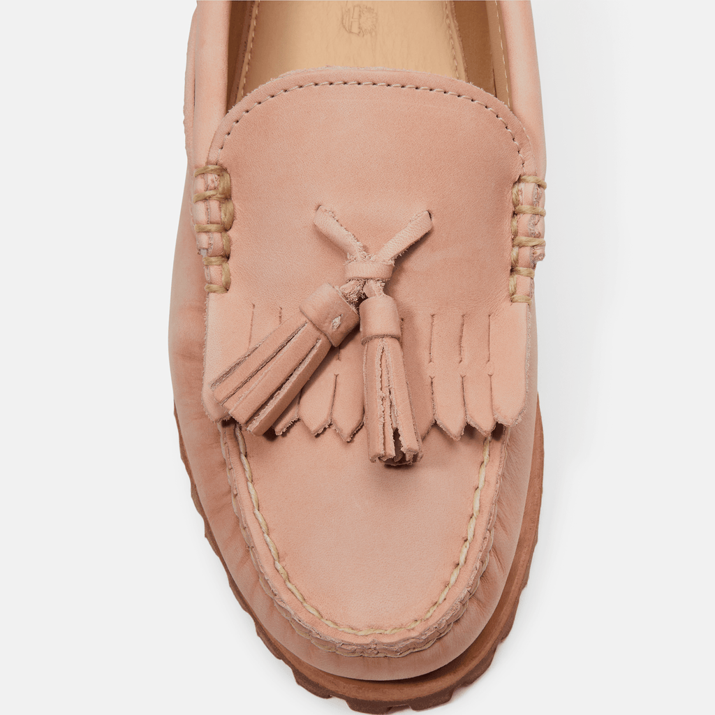 Womens Timberland Authentic Kiltie Loafer TBL Light Pink FullGrain ALT7