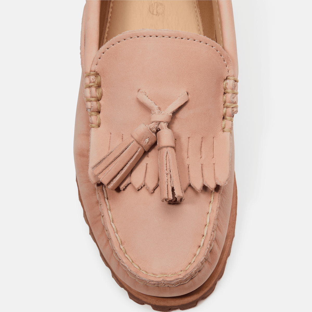 Womens Timberland Authentic Kiltie Loafer TBL Light Pink FullGrain ALT7