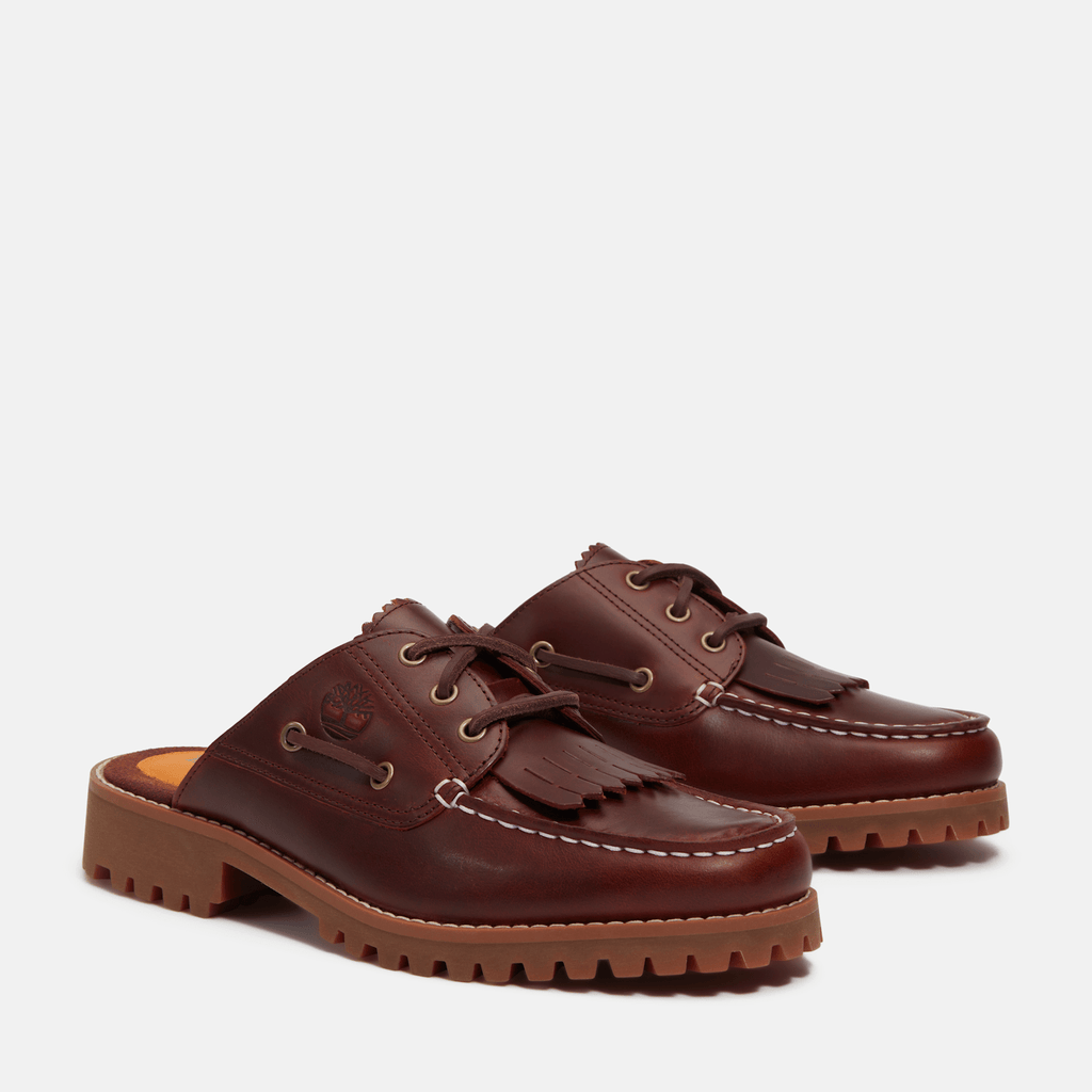 Womens Timberland Authentic Mule TBL Burgundy FullGrain ALT4