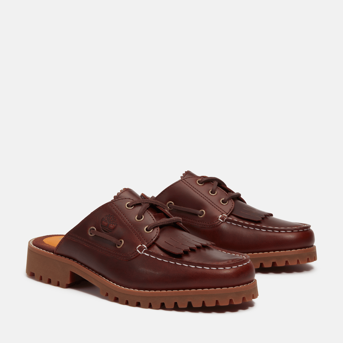 Womens Timberland Authentic Mule TBL Burgundy FullGrain ALT4