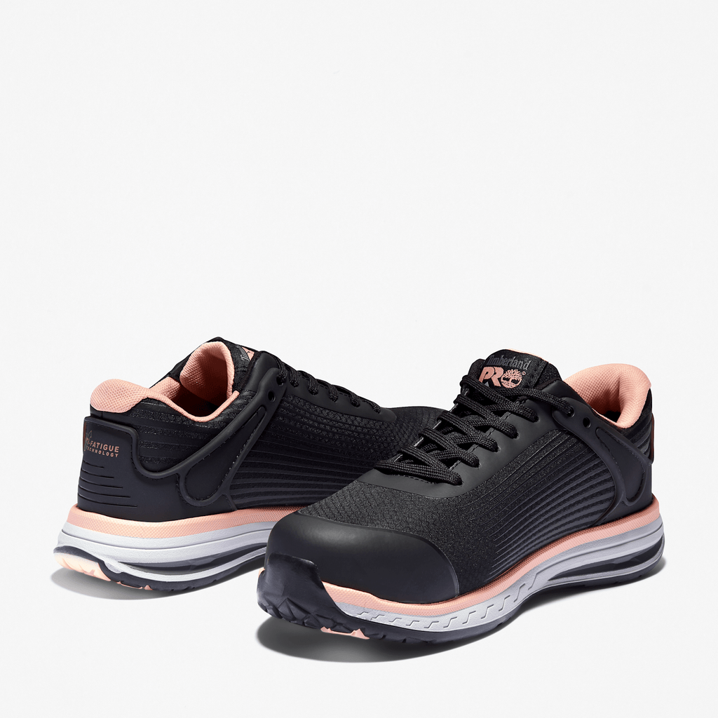 Womens Timberland PRO Drivetrain CompToe Work Sneaker TBL BlackPink ALT5