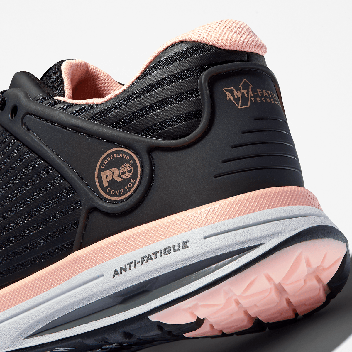 Womens Timberland PRO Drivetrain CompToe Work Sneaker TBL BlackPink ALT6