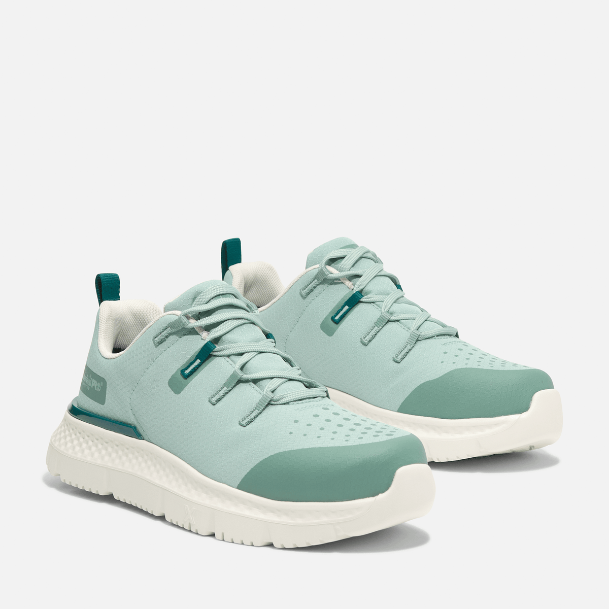 Womens Timberland PRO Intercept Athletic SteelToe Work Sneaker TBL Sage GreenWhite ALT4