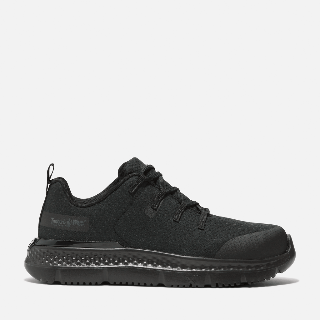 Womens Timberland PRO Intercept Athletic SteelToe Work Sneaker TBL Black HERO