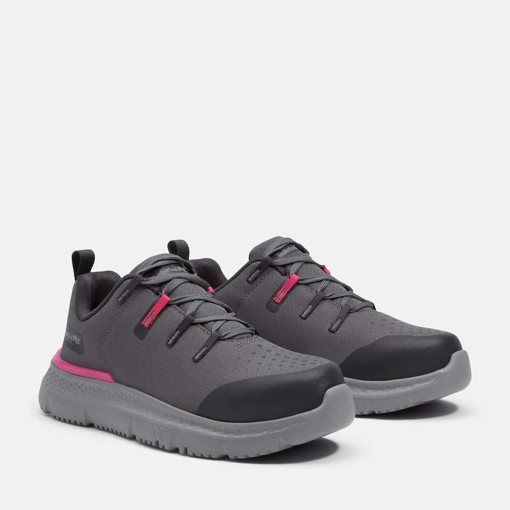 Womens Timberland PRO Intercept Steel Toe Work Sneaker TBL Grey ALT4