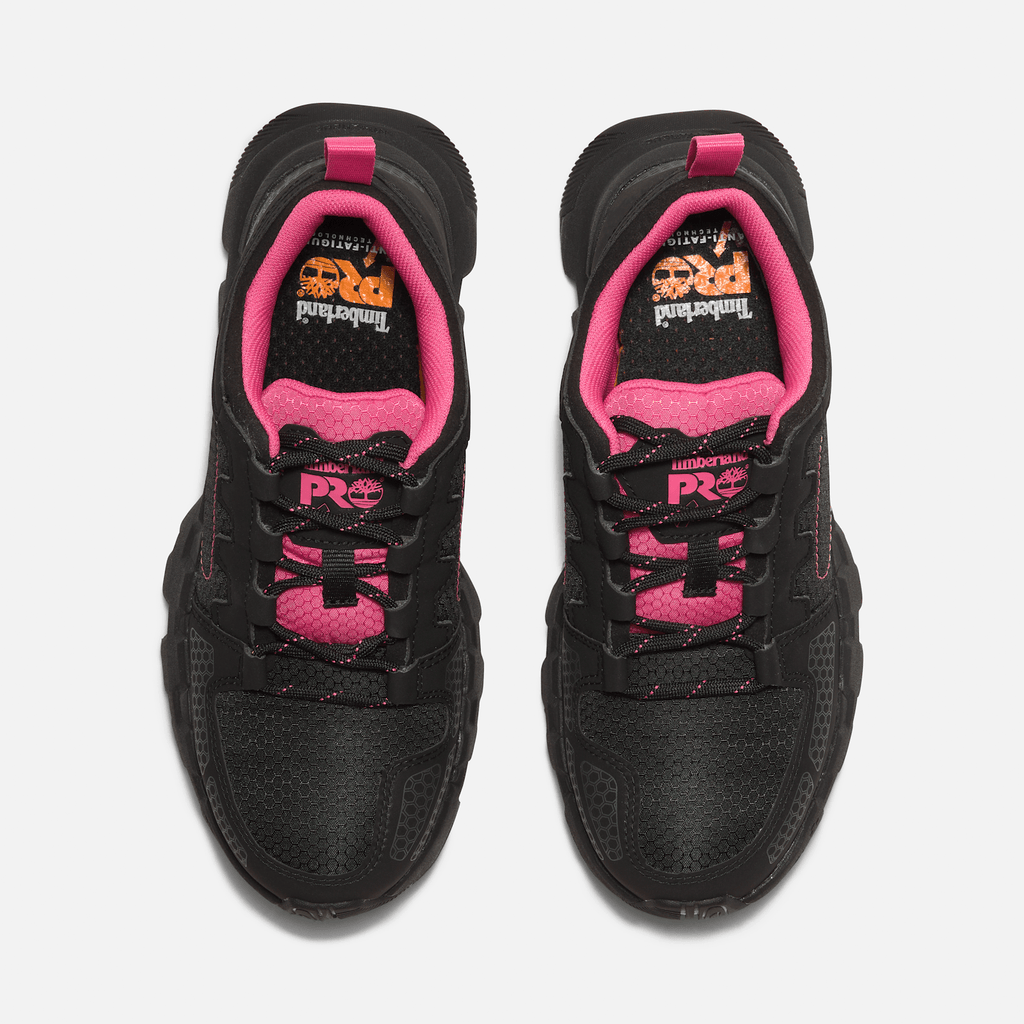 Womens Timberland PRO Powertrain EV Composite Toe Work Sneaker TBL BlackPink ALT2