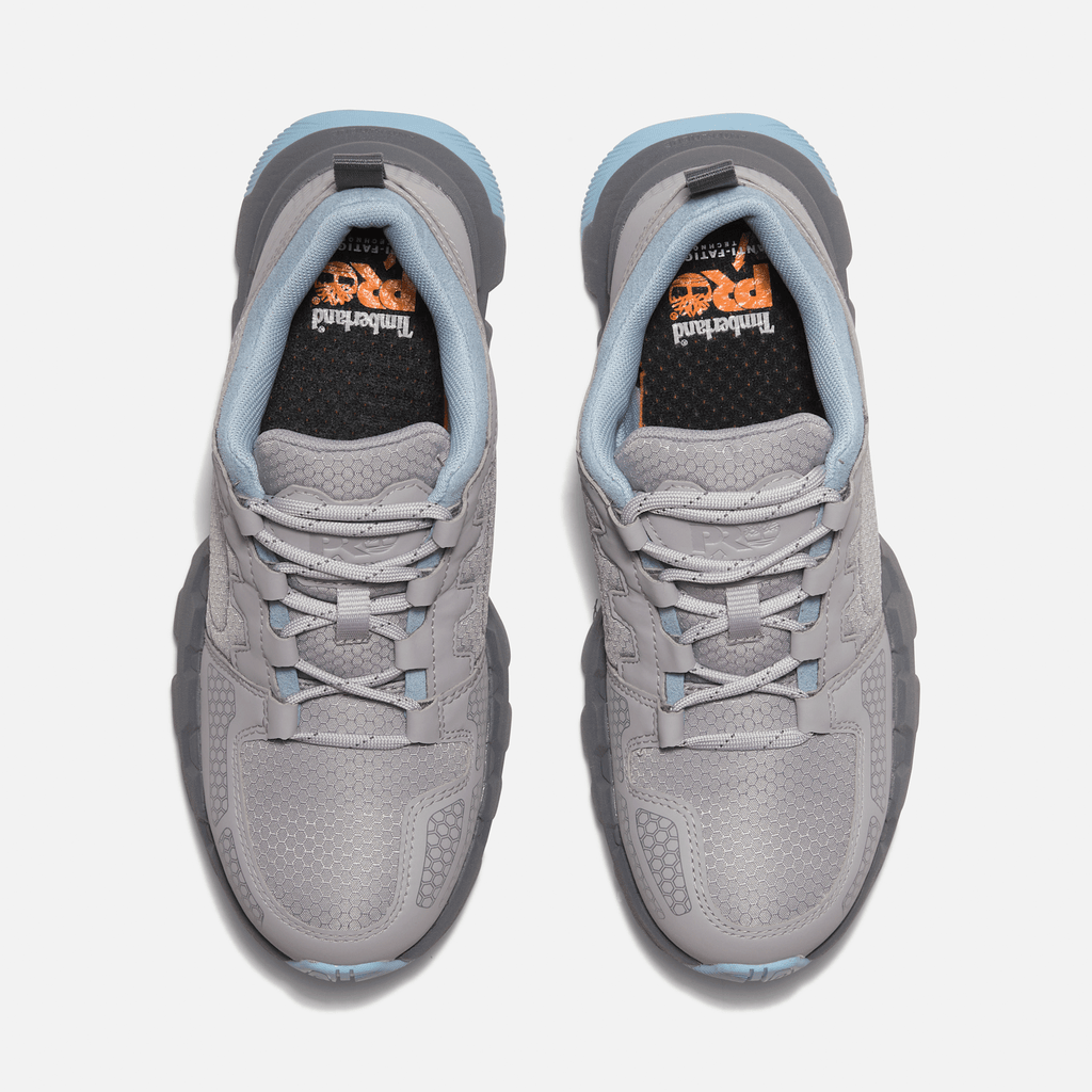 Womens Timberland PRO Powertrain EV Composite Toe Work Sneaker TBL GreyBlue ALT2