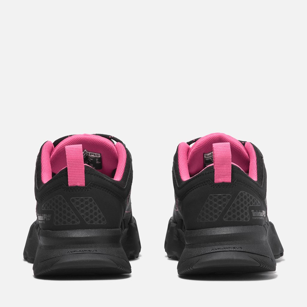 Womens Timberland PRO Powertrain EV Composite Toe Work Sneaker TBL BlackPink ALT5