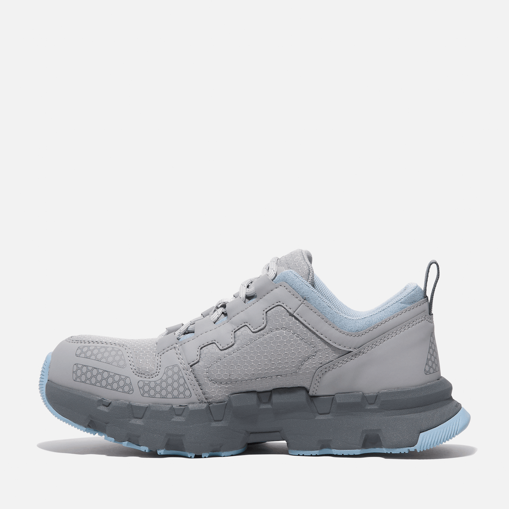 Womens Timberland PRO Powertrain EV Composite Toe Work Sneaker TBL GreyBlue ALT6