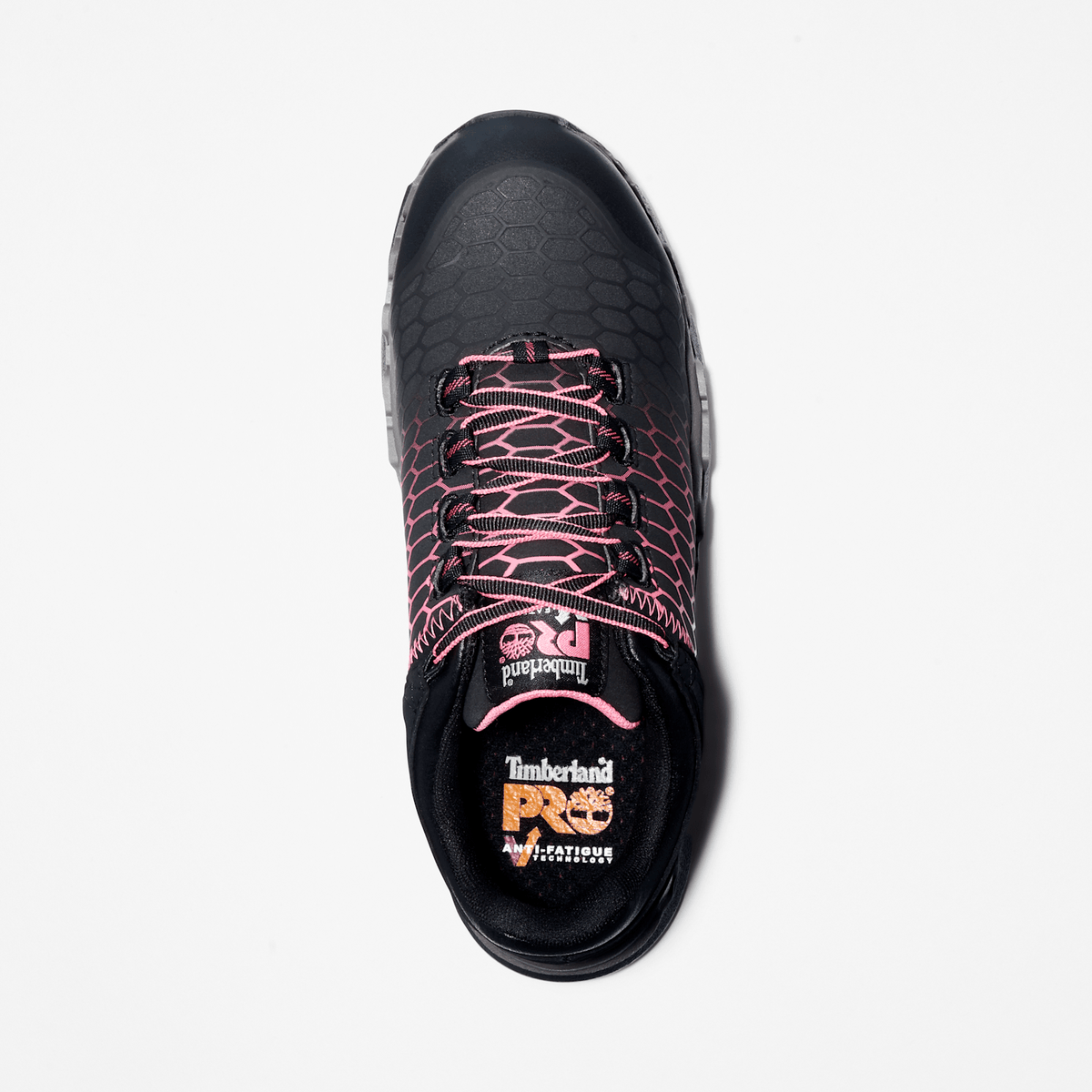 Womens Timberland PRO Powertrain Sport Alloy Toe Work Sneaker TBL BlackPink ALT2