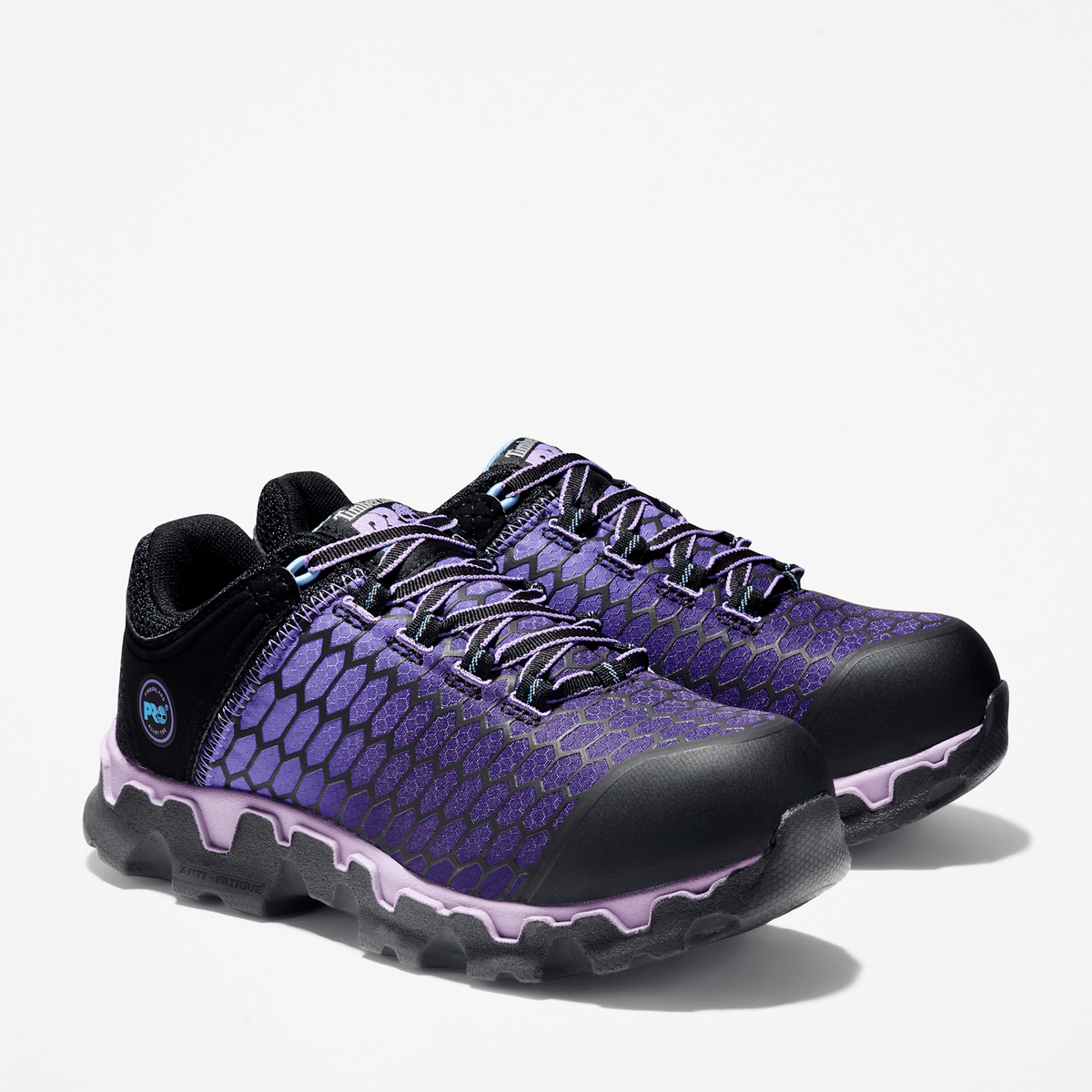 Womens Timberland PRO Powertrain Sport Alloy Toe Work Sneaker TBL BlackPurple ALT4