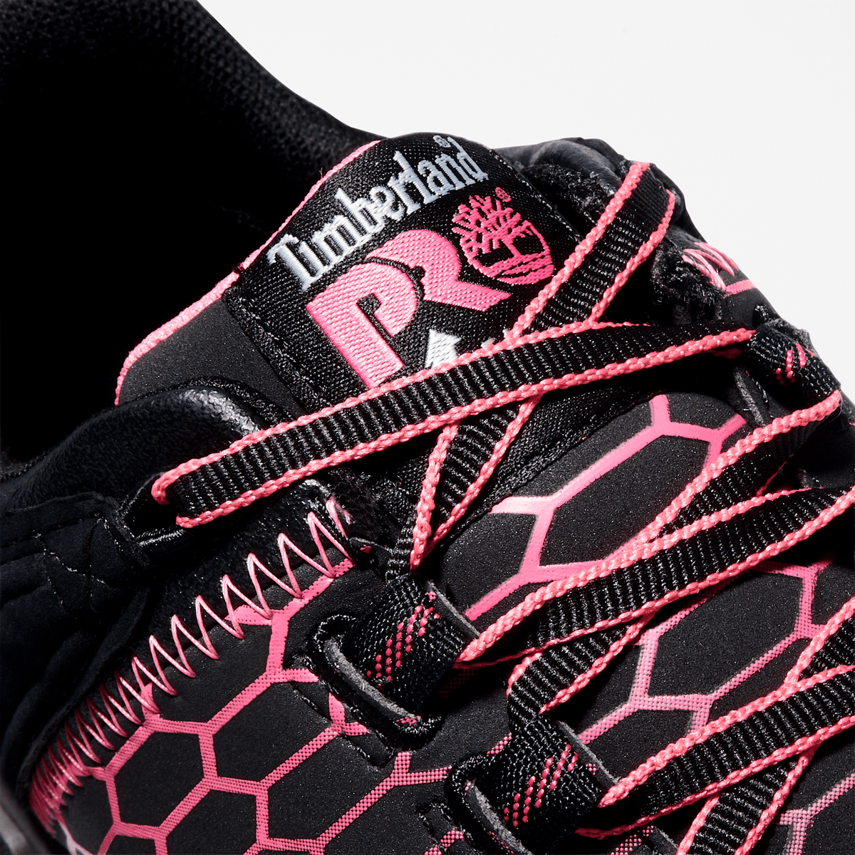 Womens Timberland PRO Powertrain Sport Alloy Toe Work Sneaker TBL BlackPink ALT6