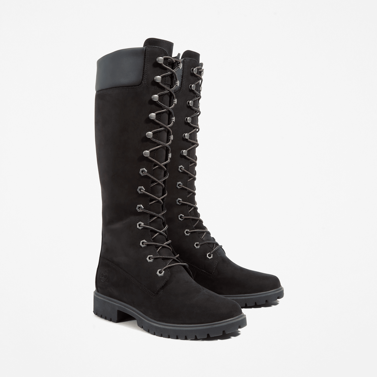 Womens Timberland Premium 14Inch Waterproof Boot TBL Black Nubuck ALT4