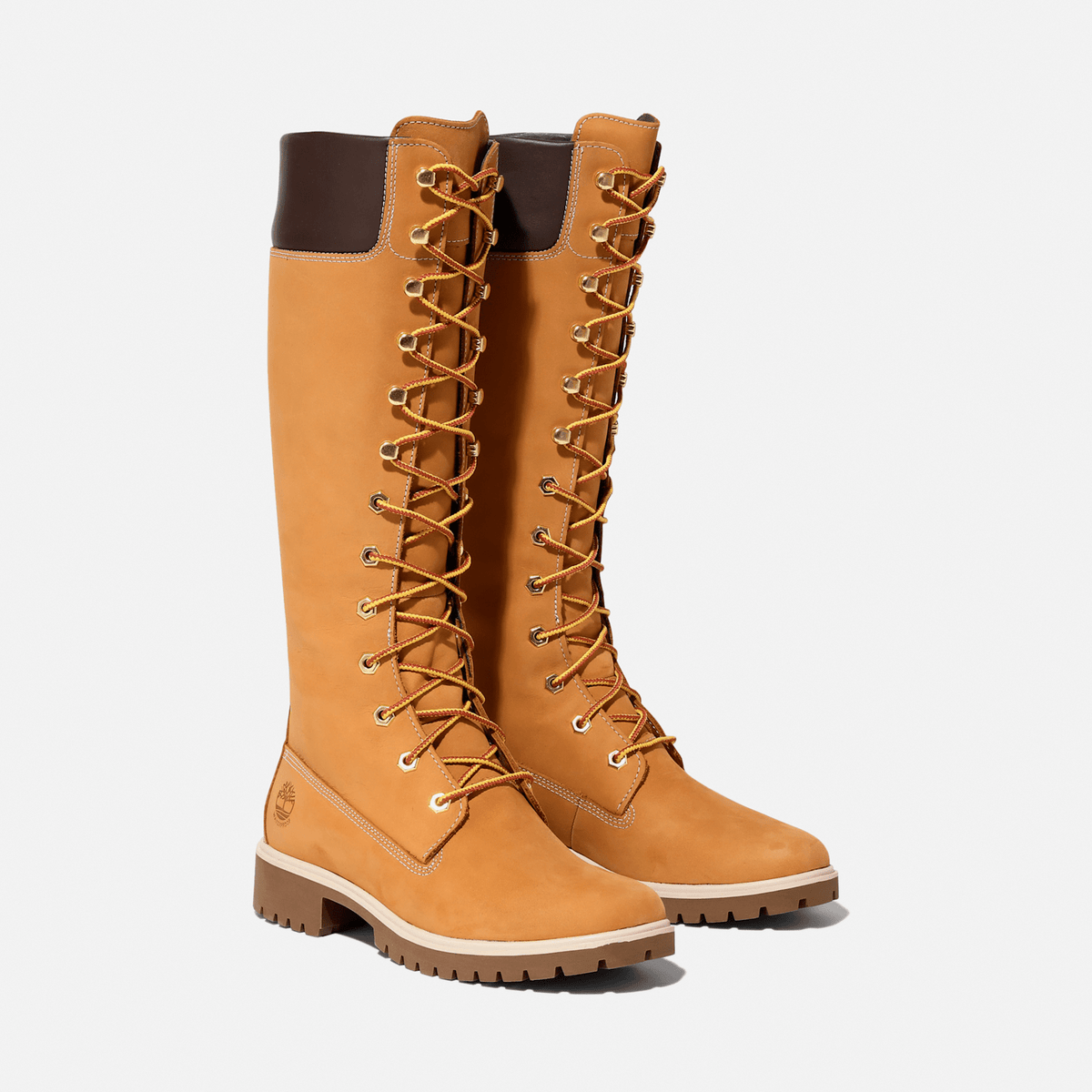 Womens Timberland Premium 14Inch Waterproof Boot TBL Wheat Nubuck ALT4