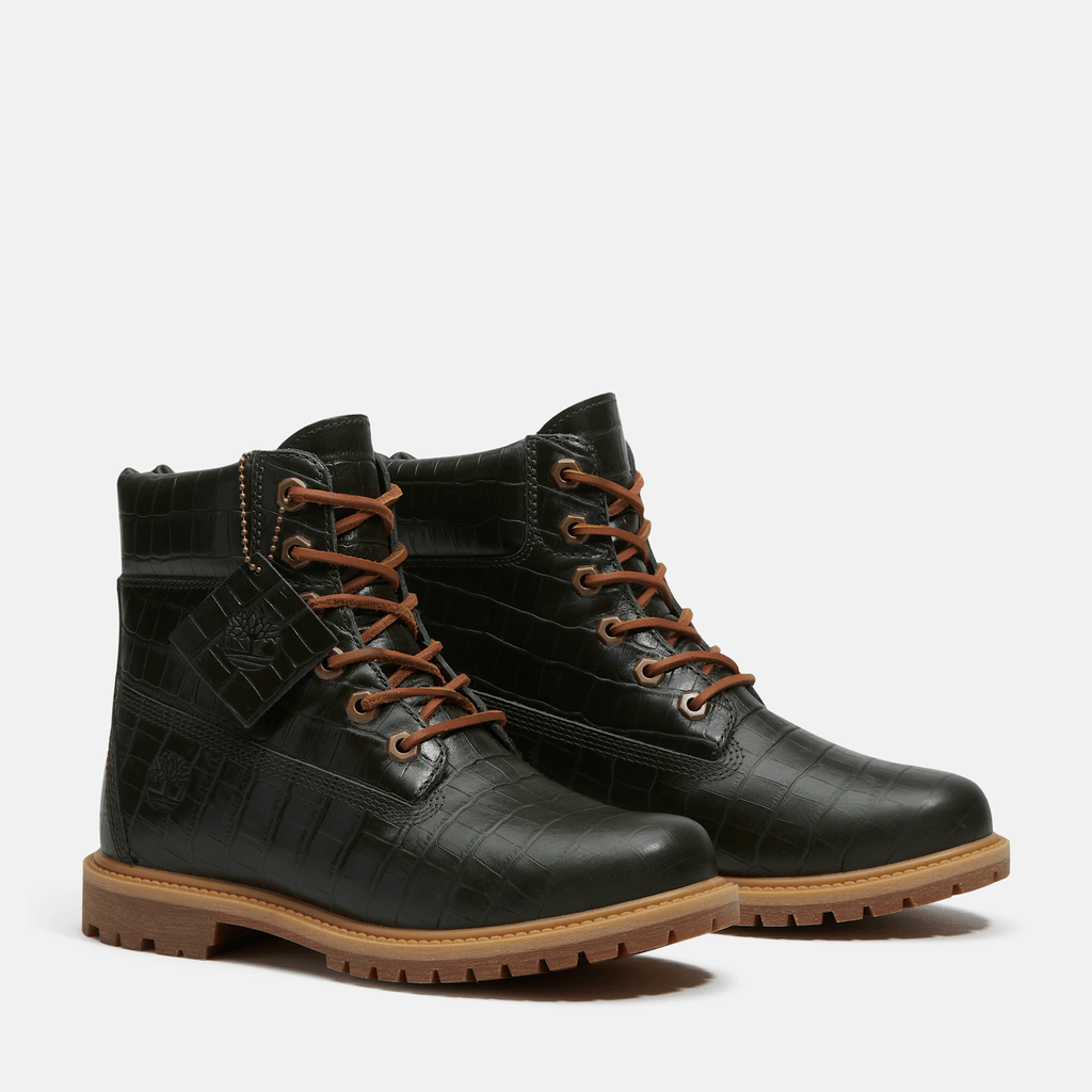 Womens Timberland Premium 6Inch Boot TBL Dark Green FullGrain ALT4