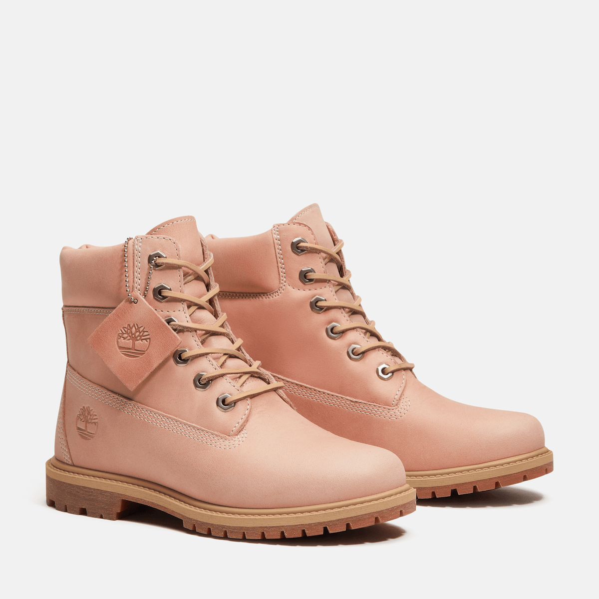 Womens Timberland Premium 6Inch Boot TBL Light Pink FullGrain ALT4
