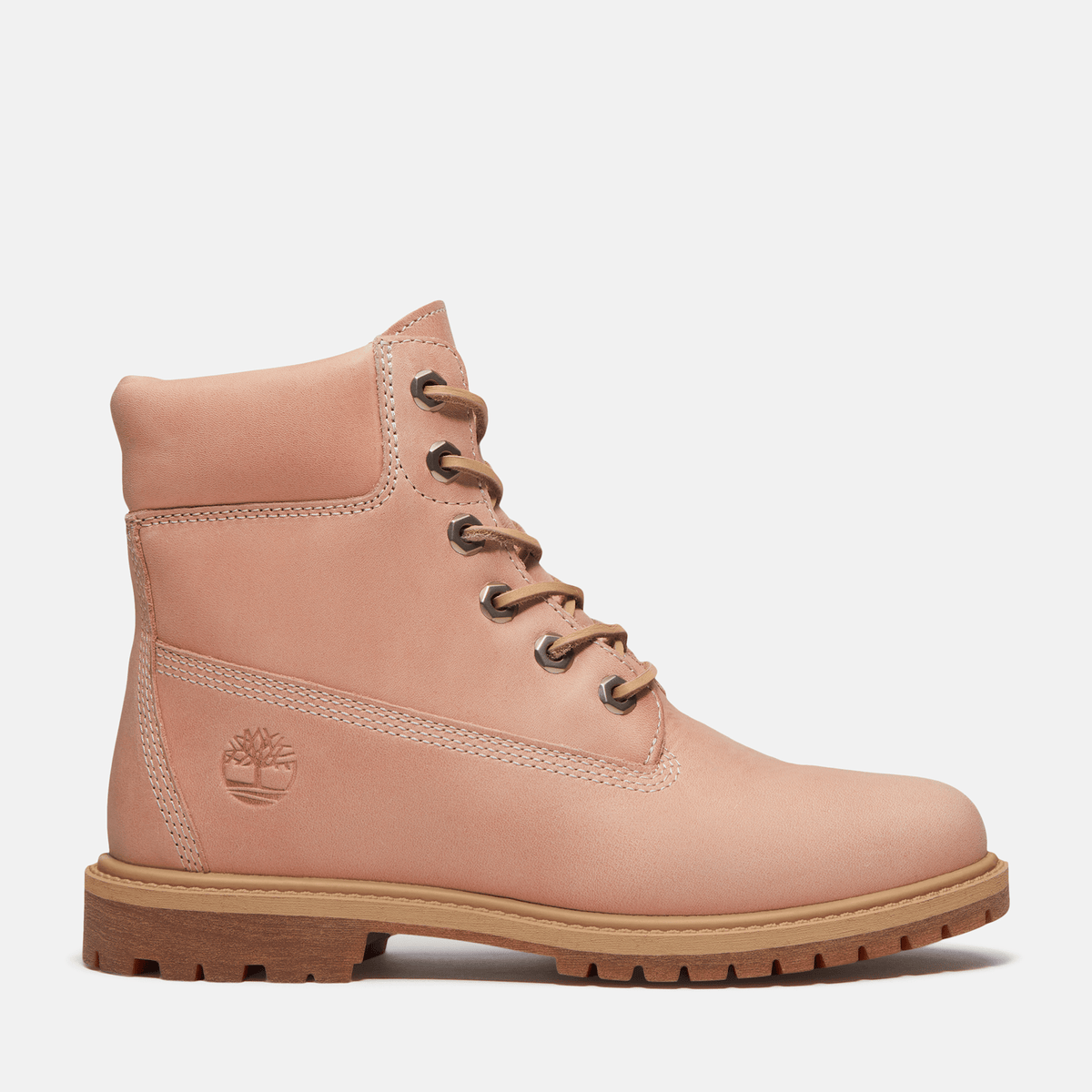 Womens Timberland Premium 6Inch Boot TBL Light Pink FullGrain HERO