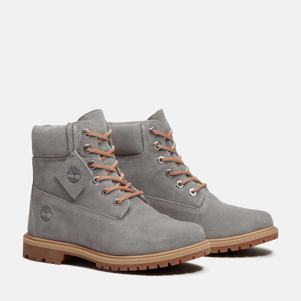 Womens Timberland Premium 6Inch Boot TBL Medium Grey Suede ALT4