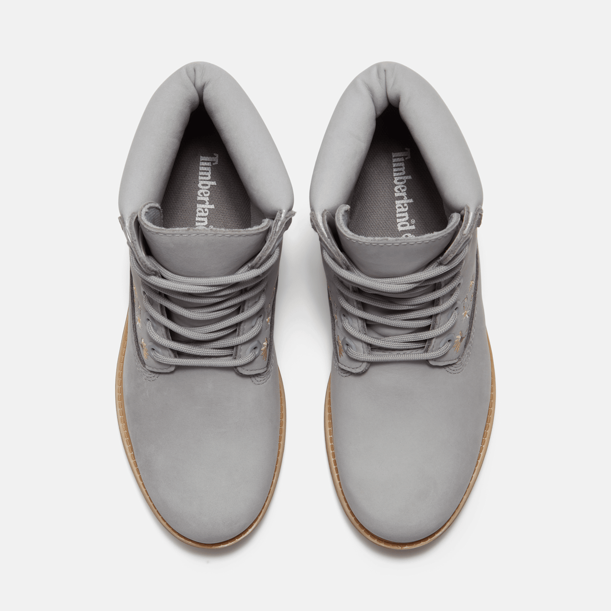 Womens Timberland Premium 6Inch Waterproof Boot TBL Light Grey Nubuck ALT2
