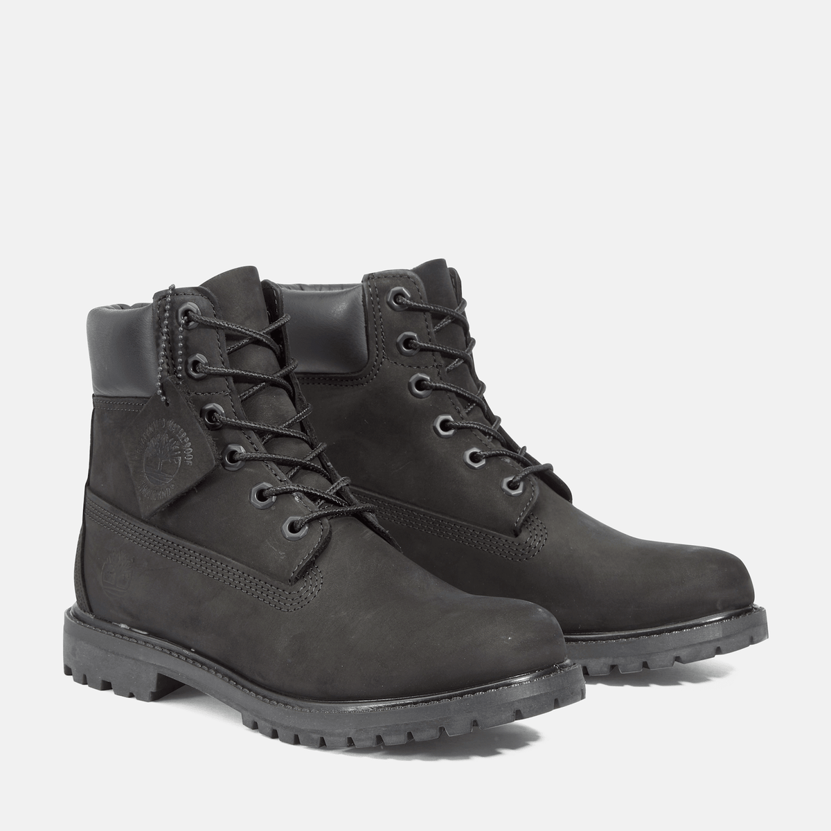 Womens Timberland Premium 6Inch Waterproof Boot TBL Black Nubuck ALT4