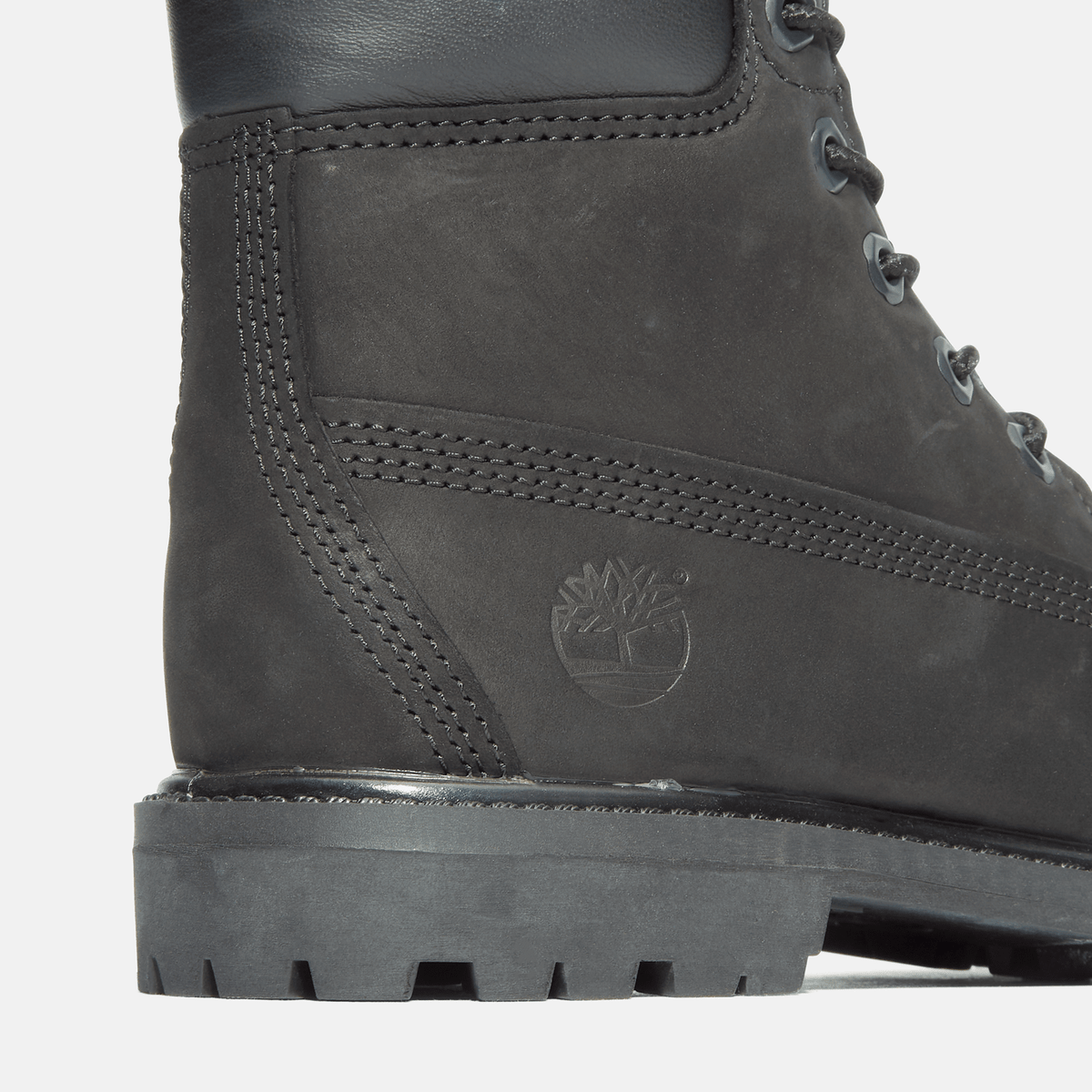 Womens Timberland Premium 6Inch Waterproof Boot TBL Black Nubuck ALT7
